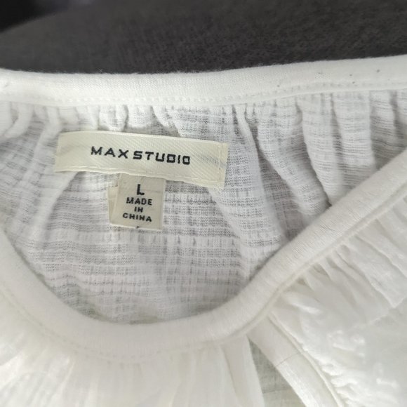 Max Studio white blouse - Picture 6 of 7